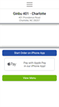 Mobile Screenshot of ginbu401charlotte.com