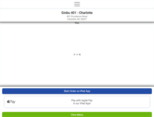 Tablet Screenshot of ginbu401charlotte.com